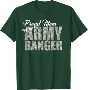Proud Mom of an Army Ranger T-Shirt - T-Shirt | Forest