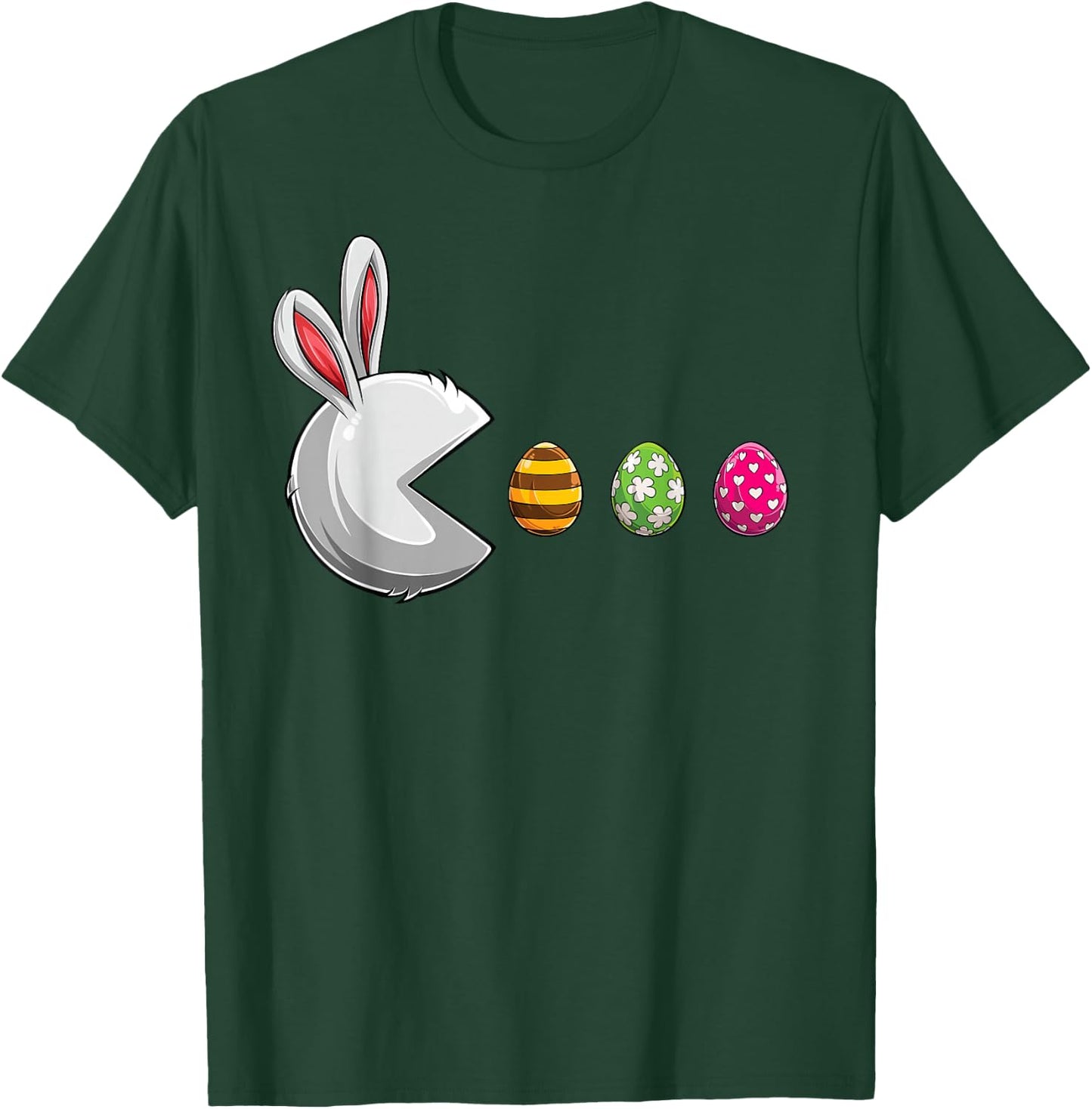 Happy Easter Day Bunny Egg Funny Boys Girls Kids Easter T-Shirt - T-Shirt | Forest