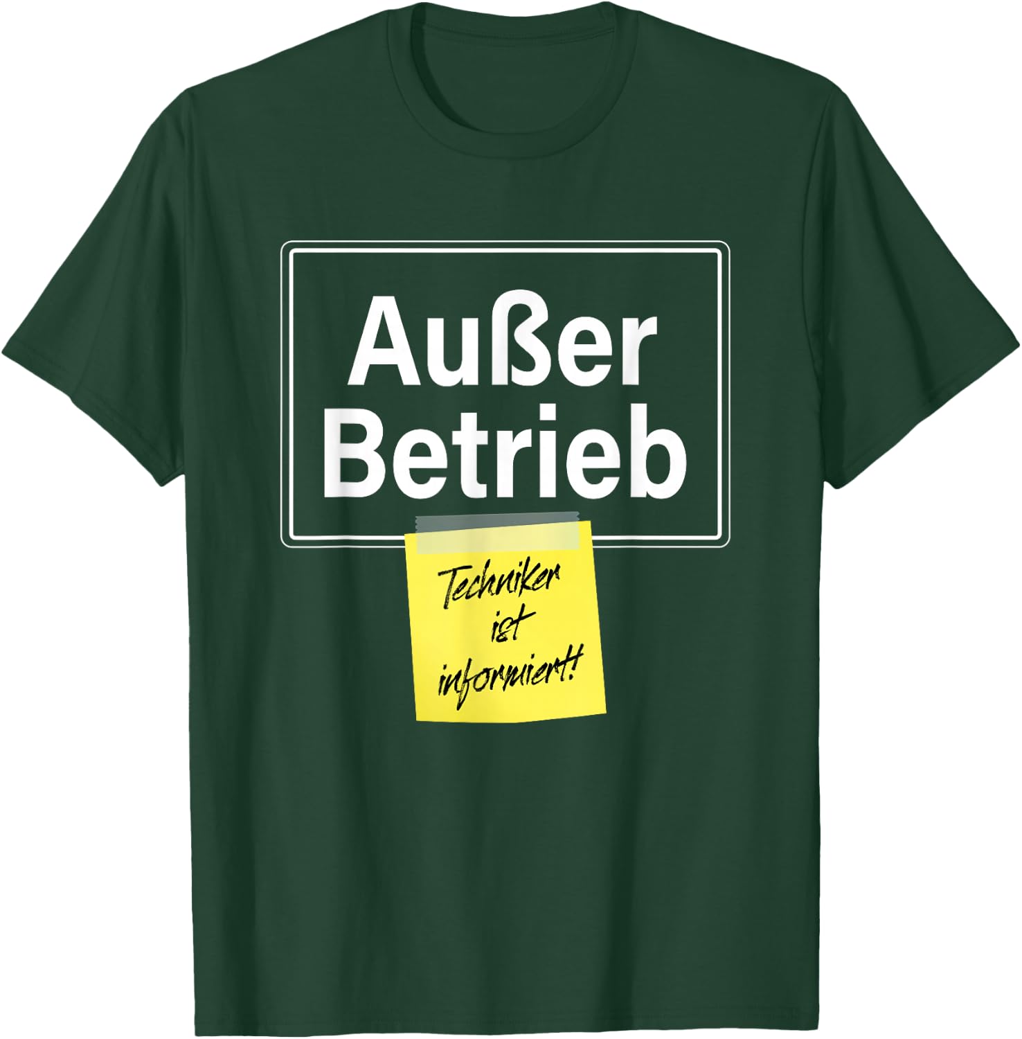 "Out of Operation" Technician Is Informed Faul Funny Office , black T-Shirt - T-Shirt | Forest