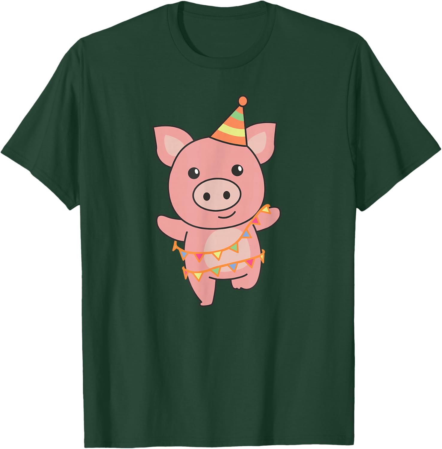 Pig for Birthday for Children a Birthday Pig T-Shirt - T-Shirt | Forest