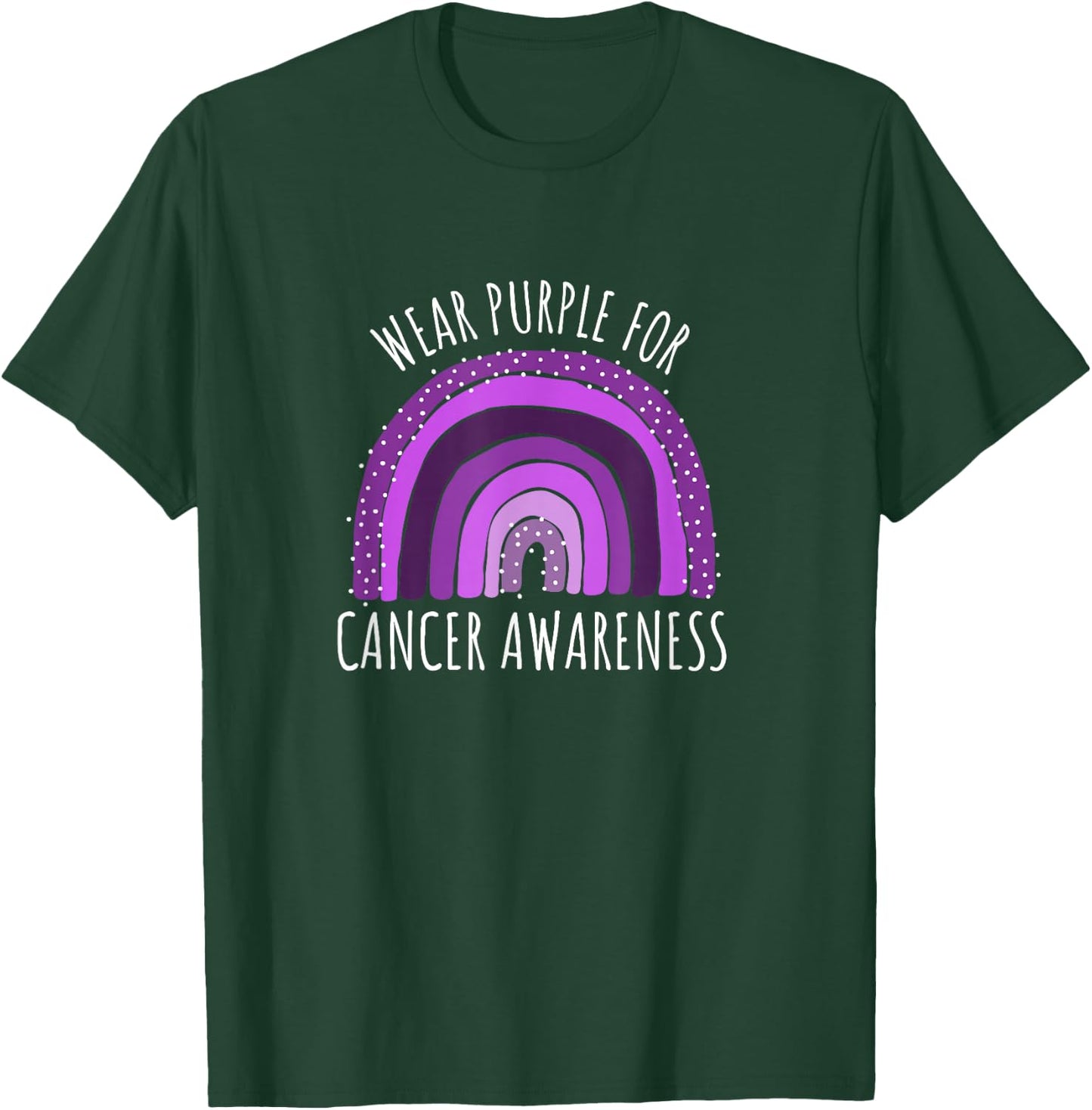 Wear Purple For Cancer Awareness Shirt | Cancer T-Shirt - T-Shirt | Forest