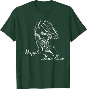 Official Billie Eilish Happier Than Ever Black , black T-Shirt - T-Shirt | Forest