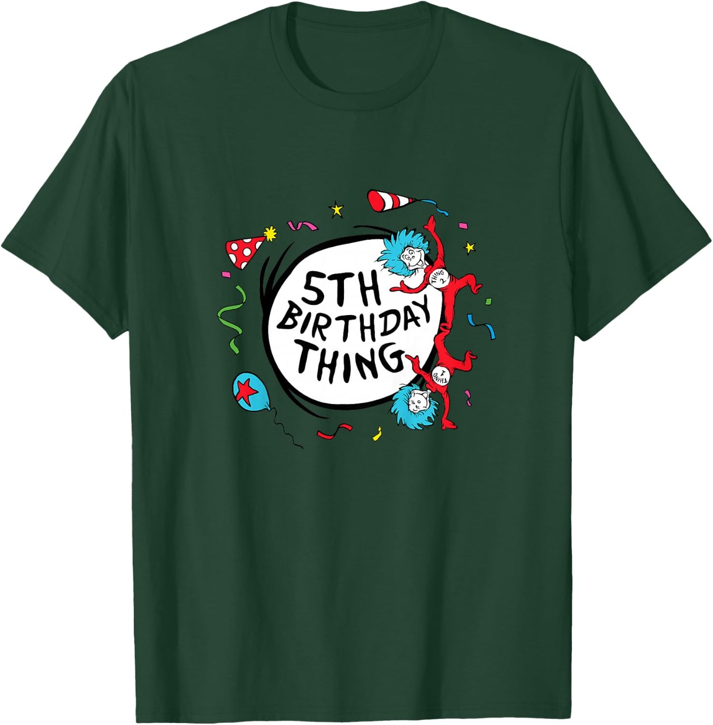 Dr. Seuss 5th Birthday Thing T-Shirt - T-Shirt | Forest