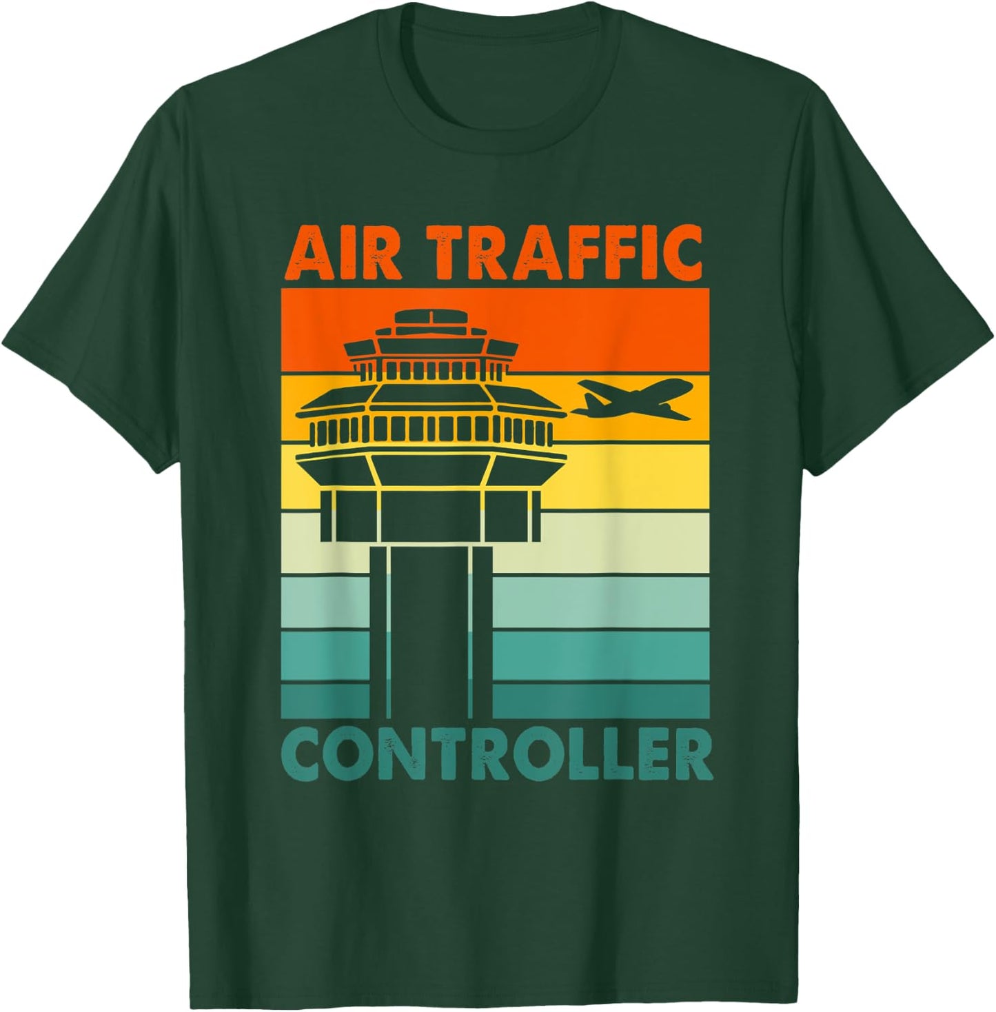 Retro Air Traffic Controller T-Shirt - T-Shirt | Forest