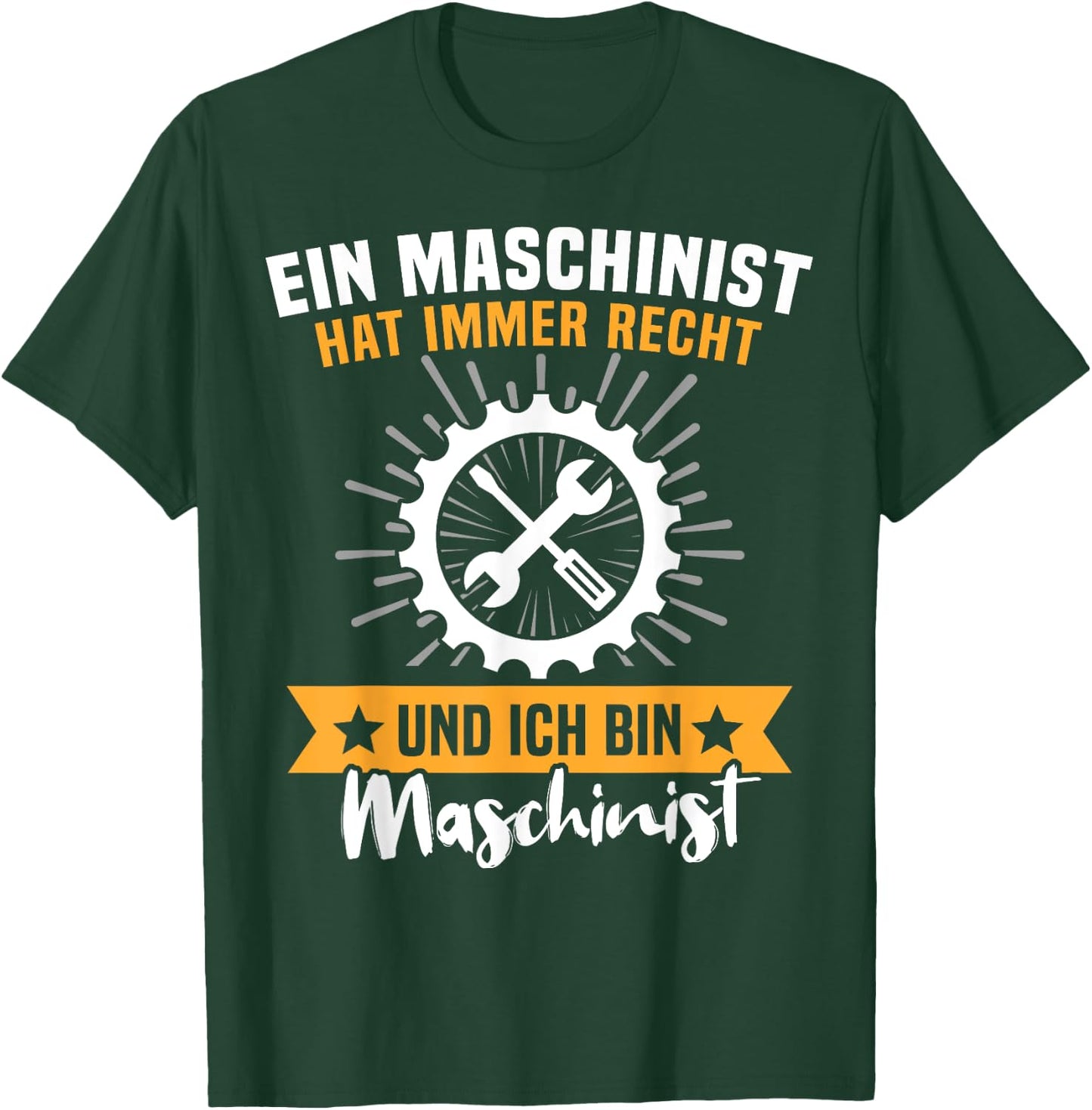 with German Text "Voluntige Feuerwehr" ("Voluntary Fire"), black, s T-Shirt - T-Shirt | Forest