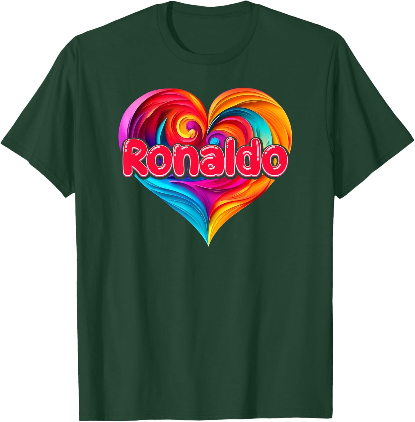 mit Aufschrift "I Heart Love Ronaldo" T-Shirt - T-Shirt | Forest