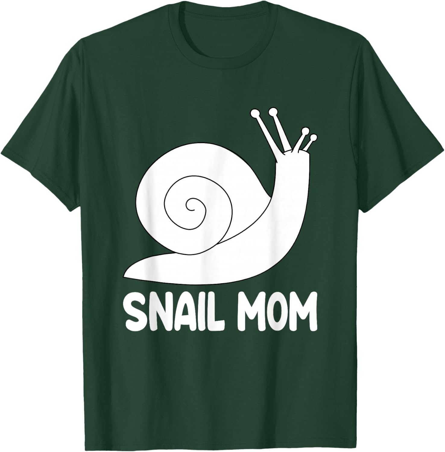 Snail Mom Slug Clothes Girls Outfit Gift Snail T-Shirt - T-Shirt | Forest