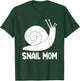 Snail Mom Slug Clothes Girls Outfit Gift Snail T-Shirt - T-Shirt | Forest