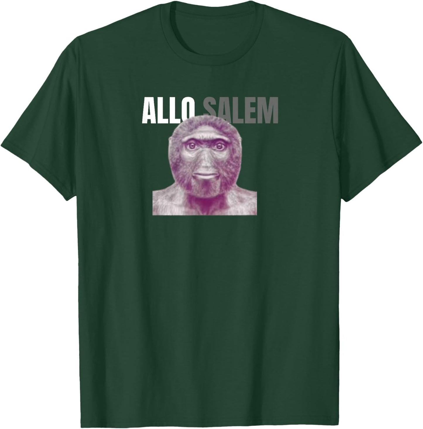 allo salem Humor for College Boys and Girls , Black, S T-Shirt - T-Shirt | Forest