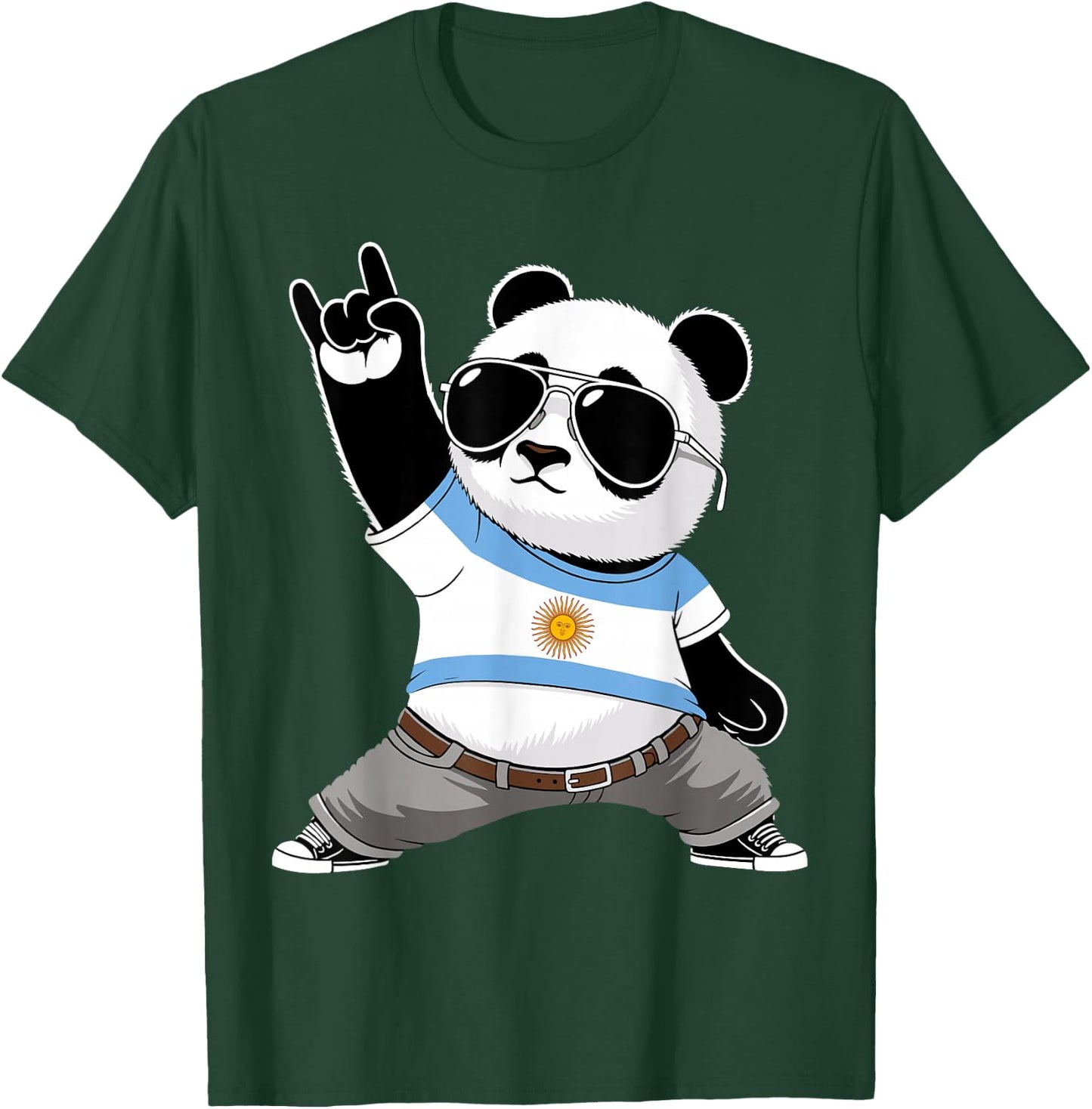 Argentinische Flagge Herren Damen Kinder Argentinien T-Shirt - T-Shirt | Forest