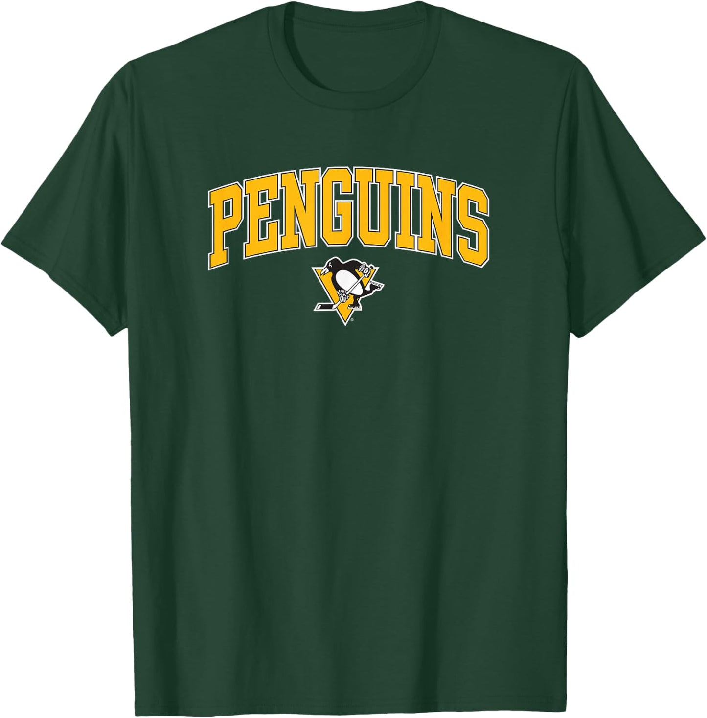 Pittsburgh Penguins Arch Over Dark Heather Licensed T-Shirt - T-Shirt | Forest