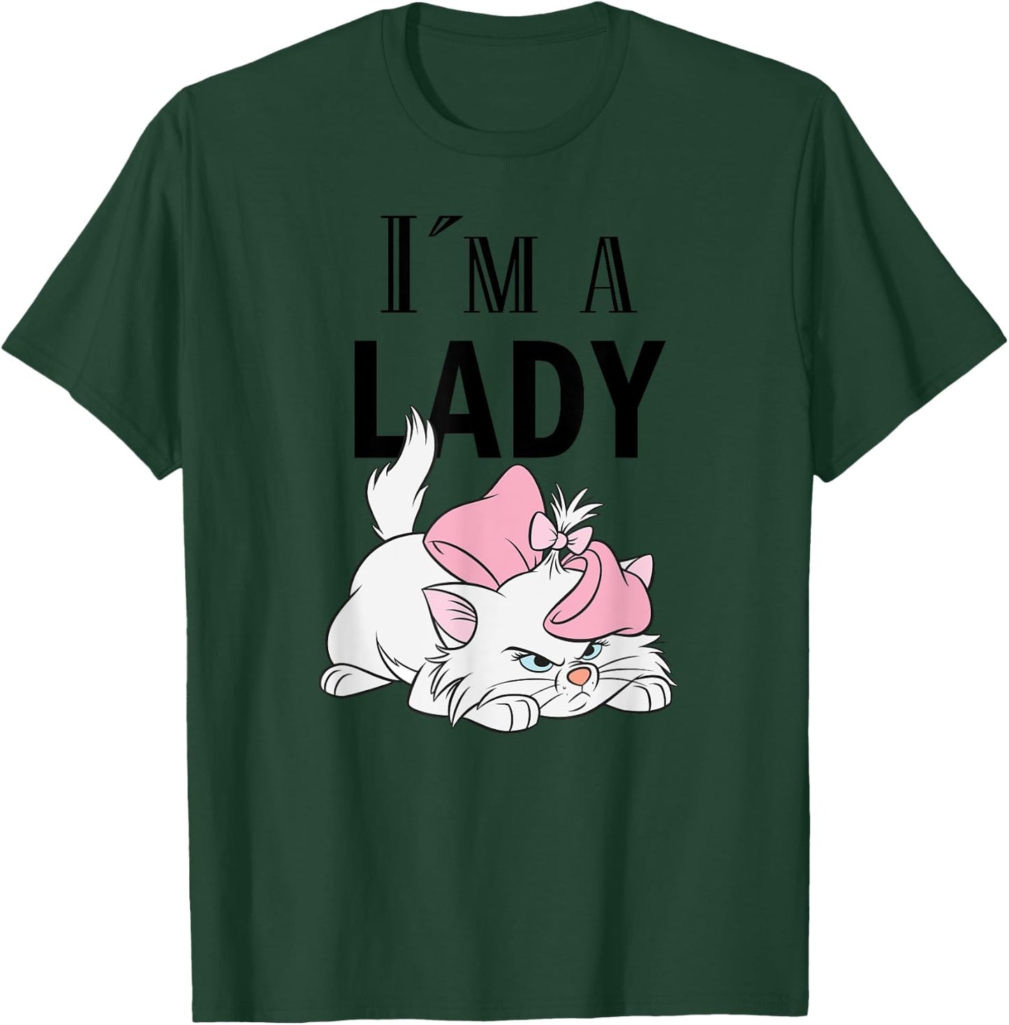 Aristocats, I'm a Lady Cat , grey, S T-Shirt - T-Shirt | Forest