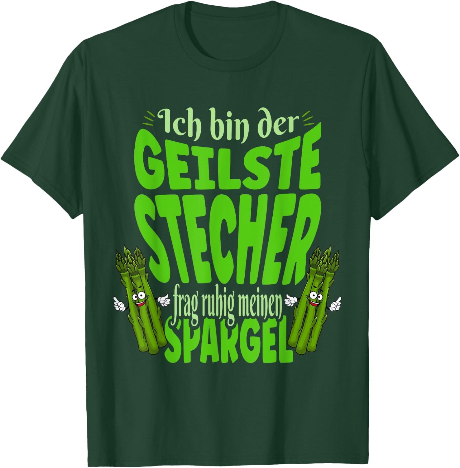 Spargel Feld Erntehilfe Spargelschneider Verkäufer T-Shirt - T-Shirt | Forest