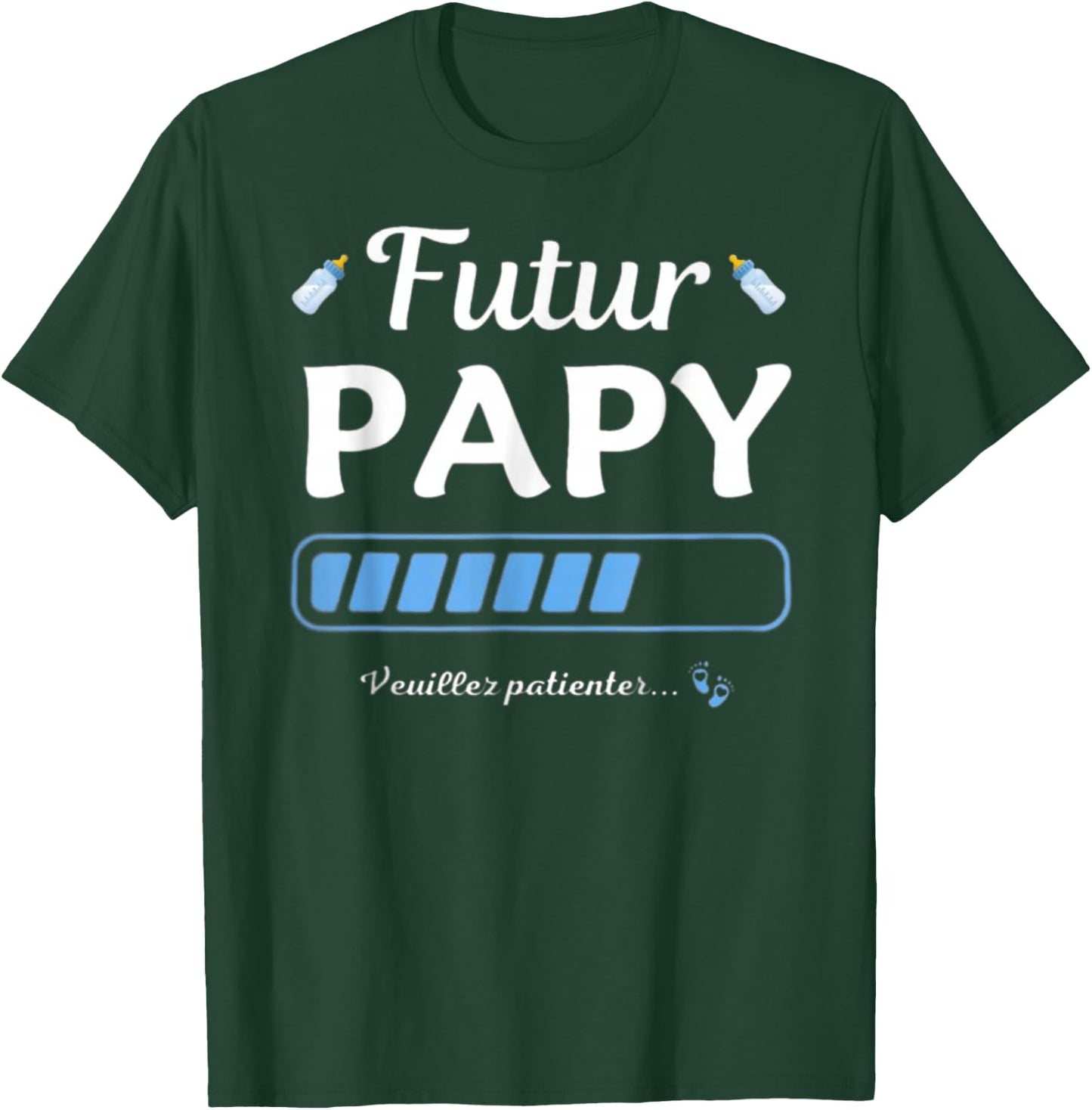 Pregnancy Announcement for Grandpa Future Grandpa 2025 , Black, S T-Shirt - T-Shirt | Forest