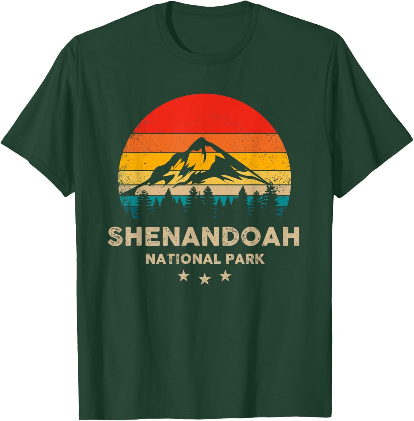 Vintage Shenandoah - National Park Retro Souvenir T-Shirt - T-Shirt | Forest