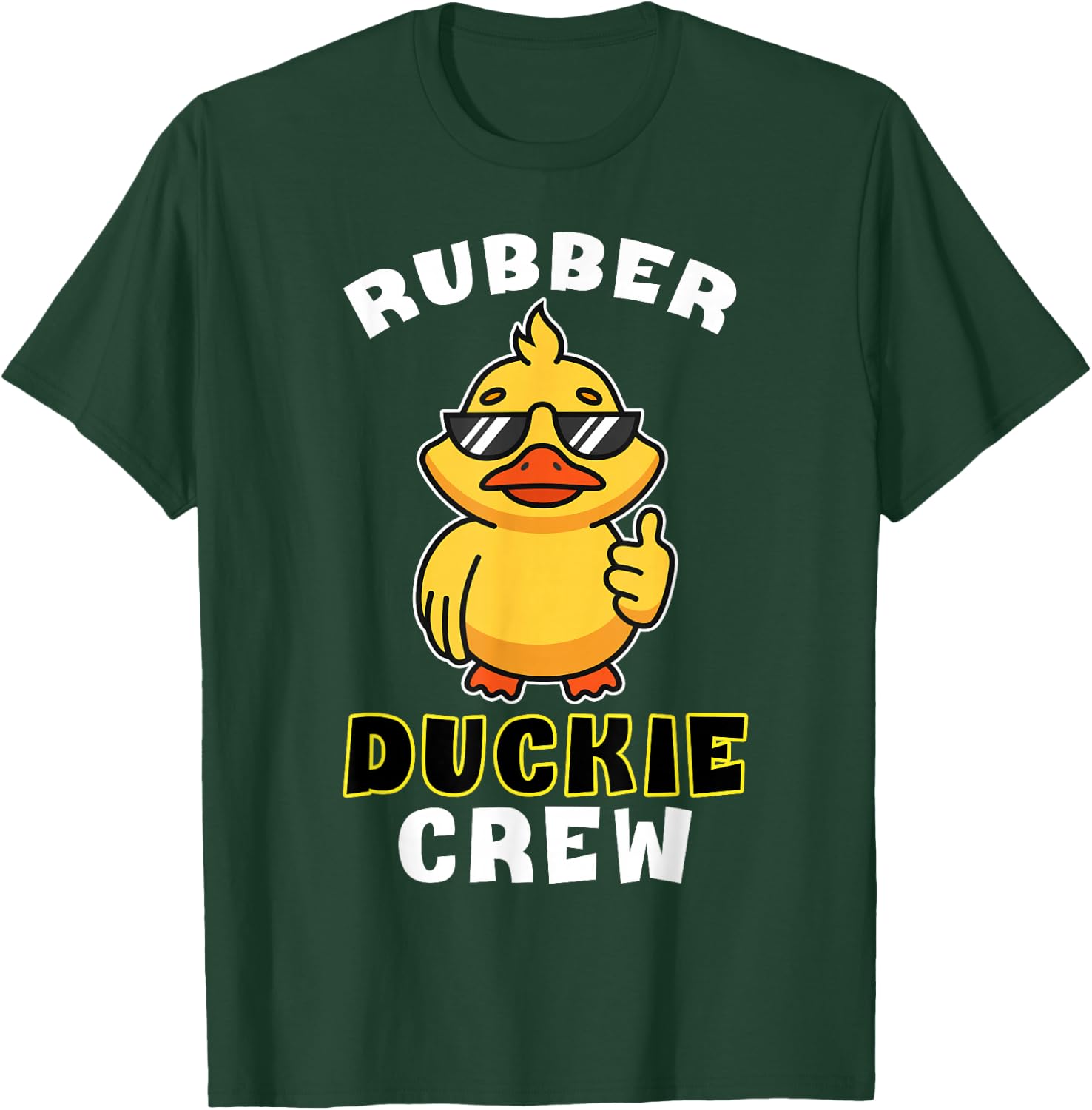 Rubber Duckie Crew Funny Yellow Duck Duckling Toy Cute T-Shirt - T-Shirt | Forest