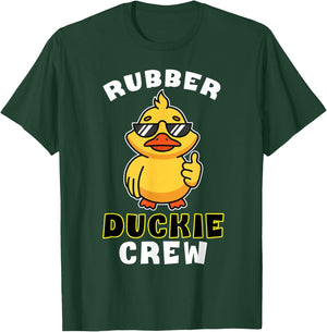 Rubber Duckie Crew Funny Yellow Duck Duckling Toy Cute T-Shirt - T-Shirt | Forest
