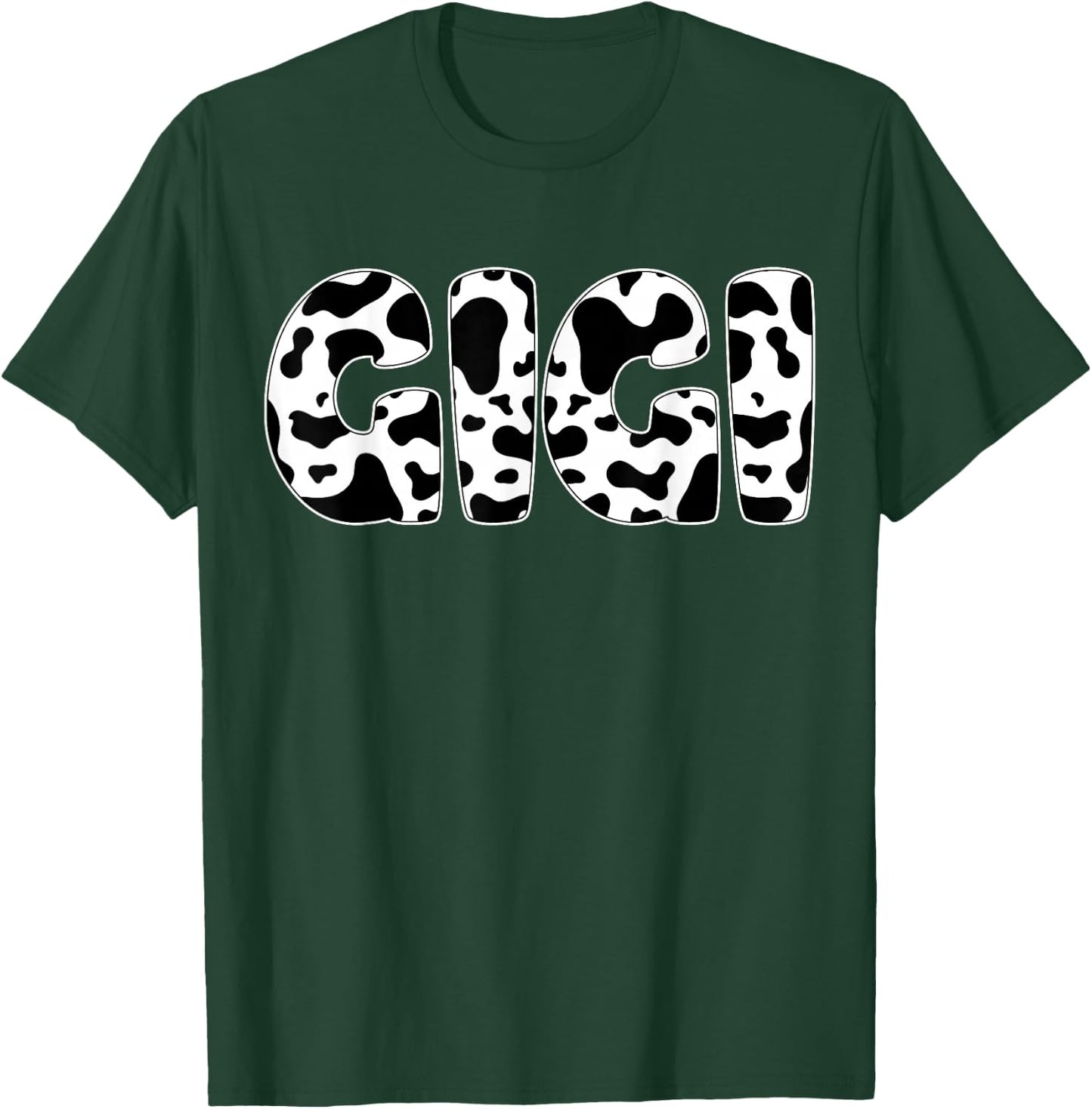 Gigi Cow Print Cow Pattern T-Shirt - T-Shirt | Forest