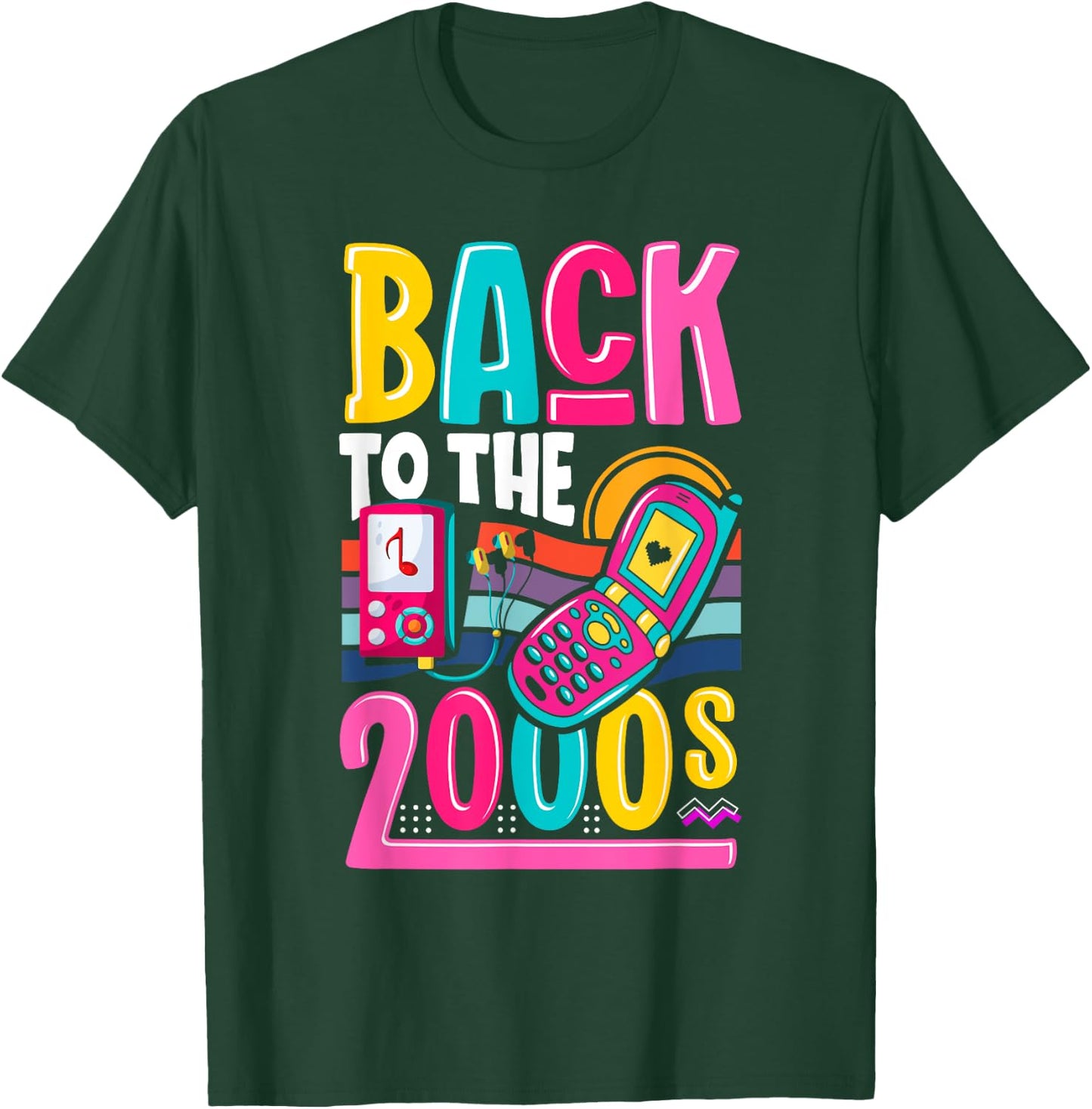 Back to the 2000s vintage two thousand retro 00s T-Shirt - T-Shirt | Forest