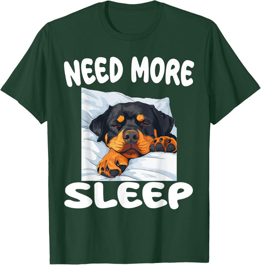 Cute Rottweiler Need more Sleep Pajamas Nightgown T-Shirt - T-Shirt | Forest