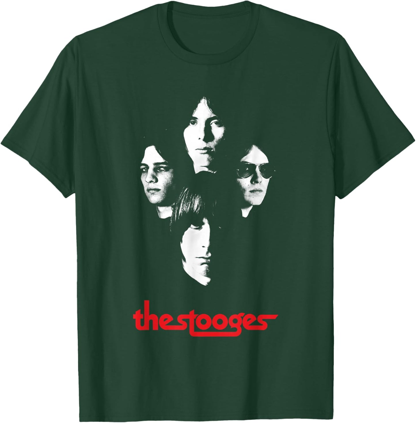 Iggy and The Stooges 4 Faces Officially Licensed T-Shirt - T-Shirt | Forest
