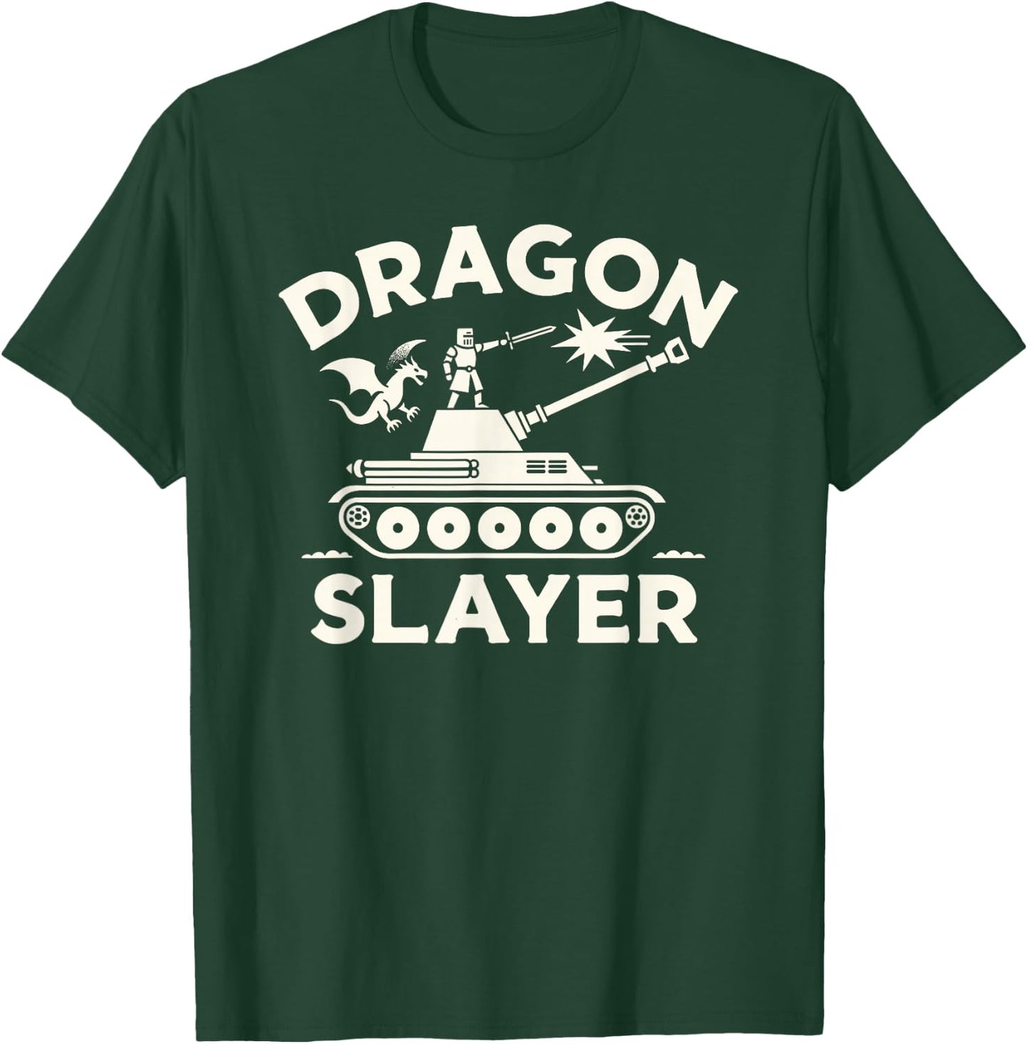 Dragon Slayer Knight Ren Faire LARP Renaissance Festival T-Shirt - T-Shirt | Forest