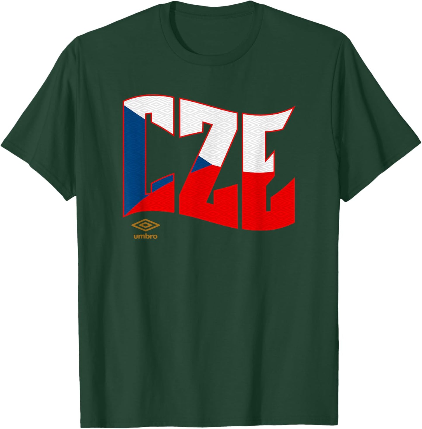Umbro International Soccer Wavy Czech Republic Logo T-Shirt - T-Shirt | Forest