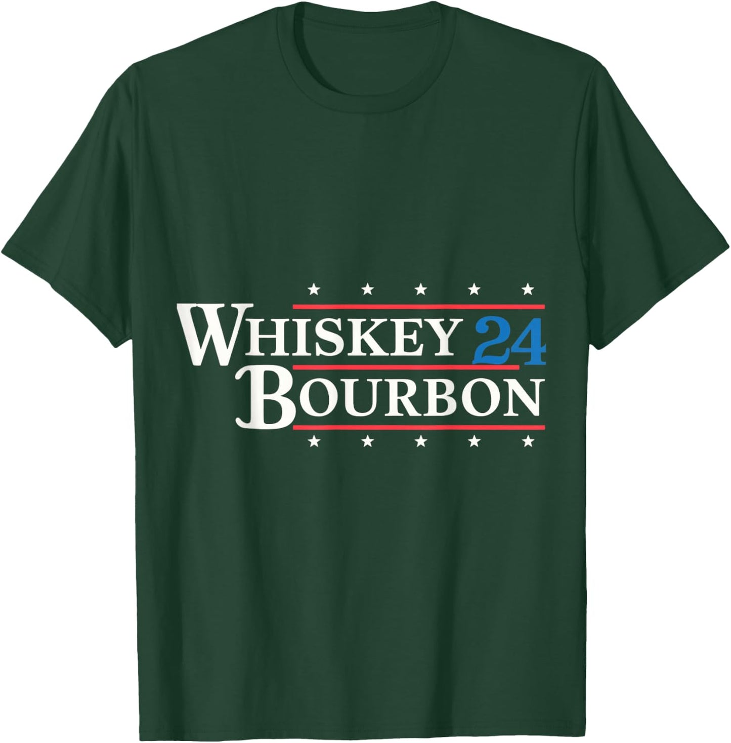 Whiskey Bourbon 24 Star Vintage Style T-Shirt - T-Shirt | Forest