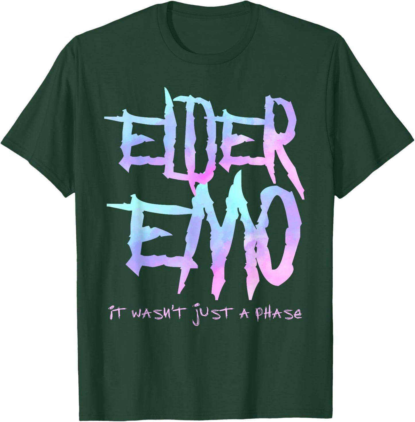Elder Emo. it Wasn't just a Phase - Funny Emo Goth T-Shirt - T-Shirt | Forest