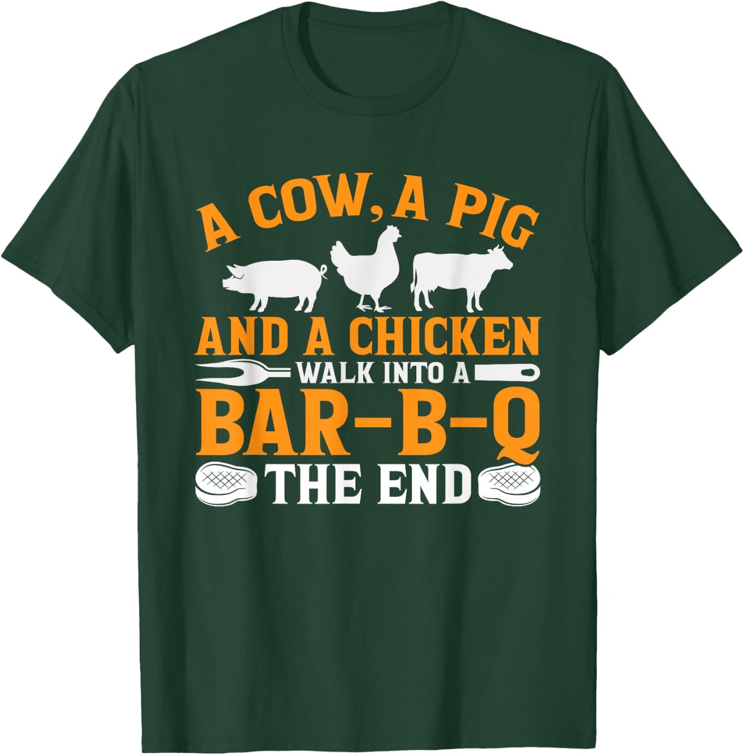 Barbecue BBQ Joke Gift Grill Lover and BBQ Master Chef T-Shirt - T-Shirt | Forest