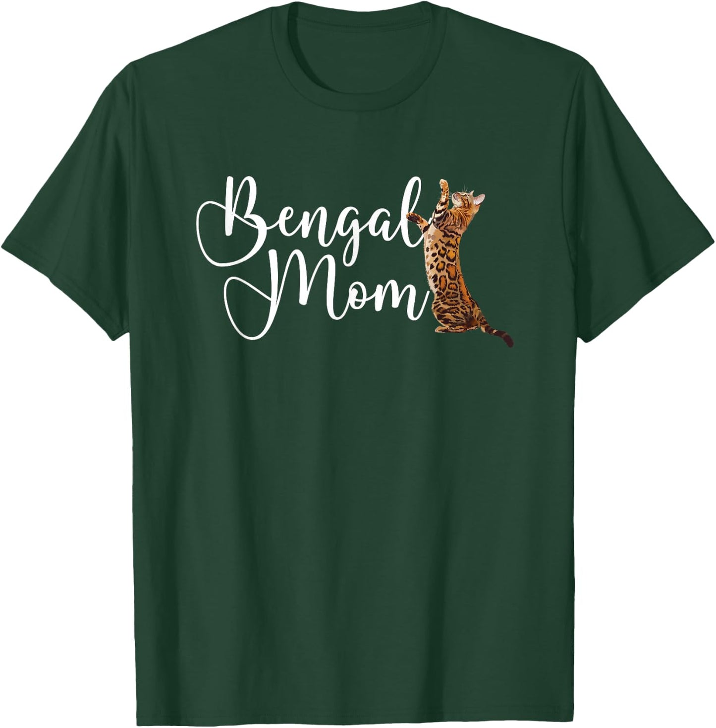 Bengal Kitten Asian Leopard Cat Lover Funny Bengal Mom T-Shirt - T-Shirt | Forest