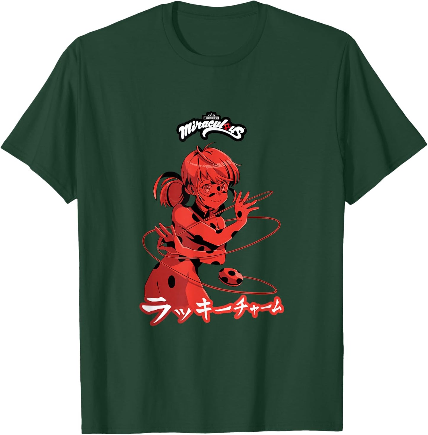 Miraculous Ladybug Lucky Charm Manga T-Shirt - T-Shirt | Forest