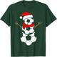 Christmas Soccer Santa Claus Snowman Ball Player Pajama T-Shirt - T-Shirt | Forest