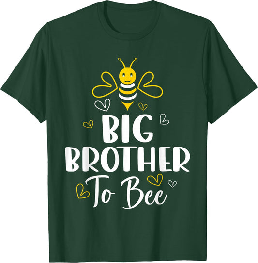 Big Brother to Bee Pregnancy Funny Baby Shower Big Brother T-Shirt - T-Shirt | Forest