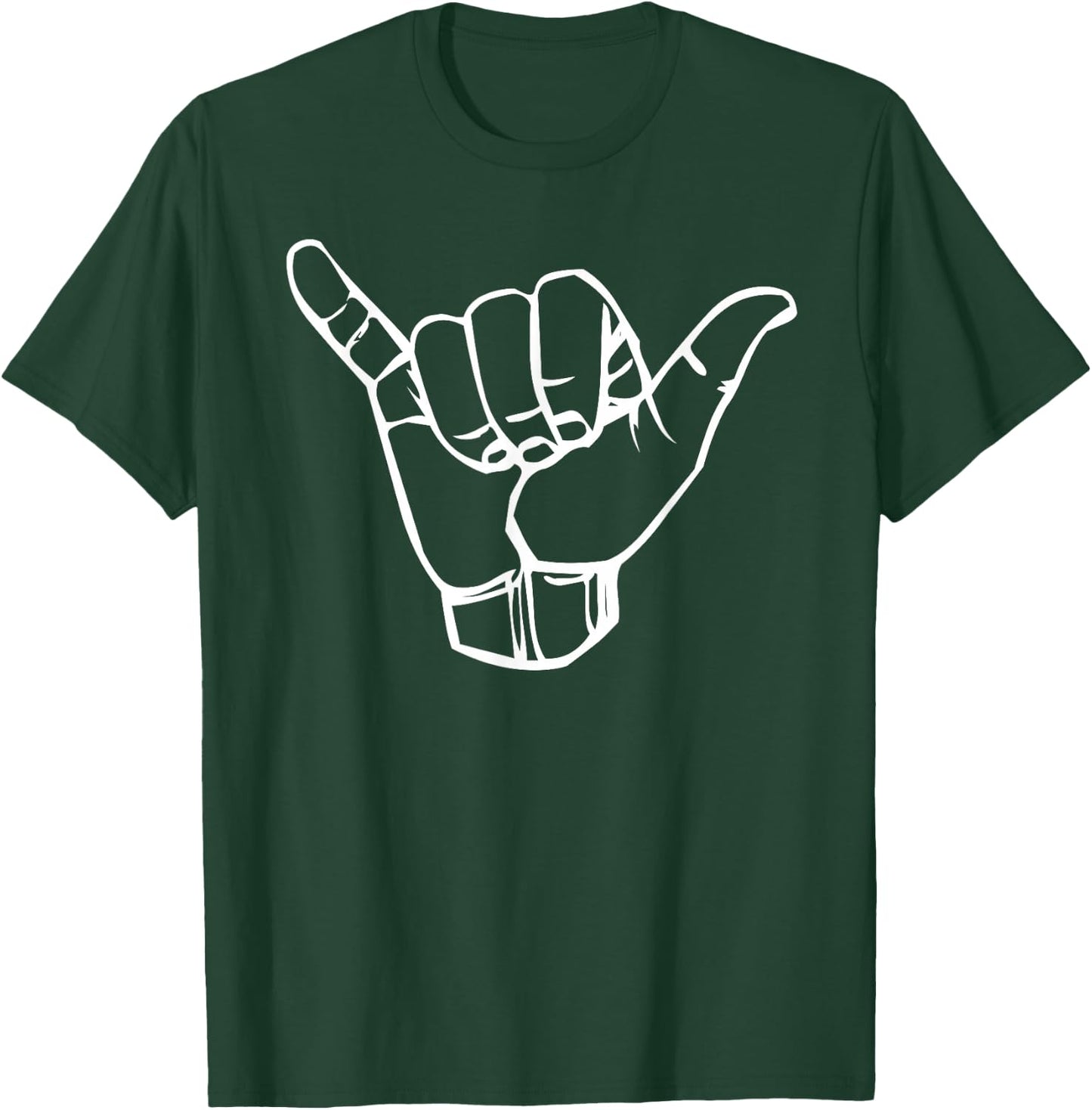 Sign Language Hang Ten Hawaii T-Shirt - T-Shirt | Forest