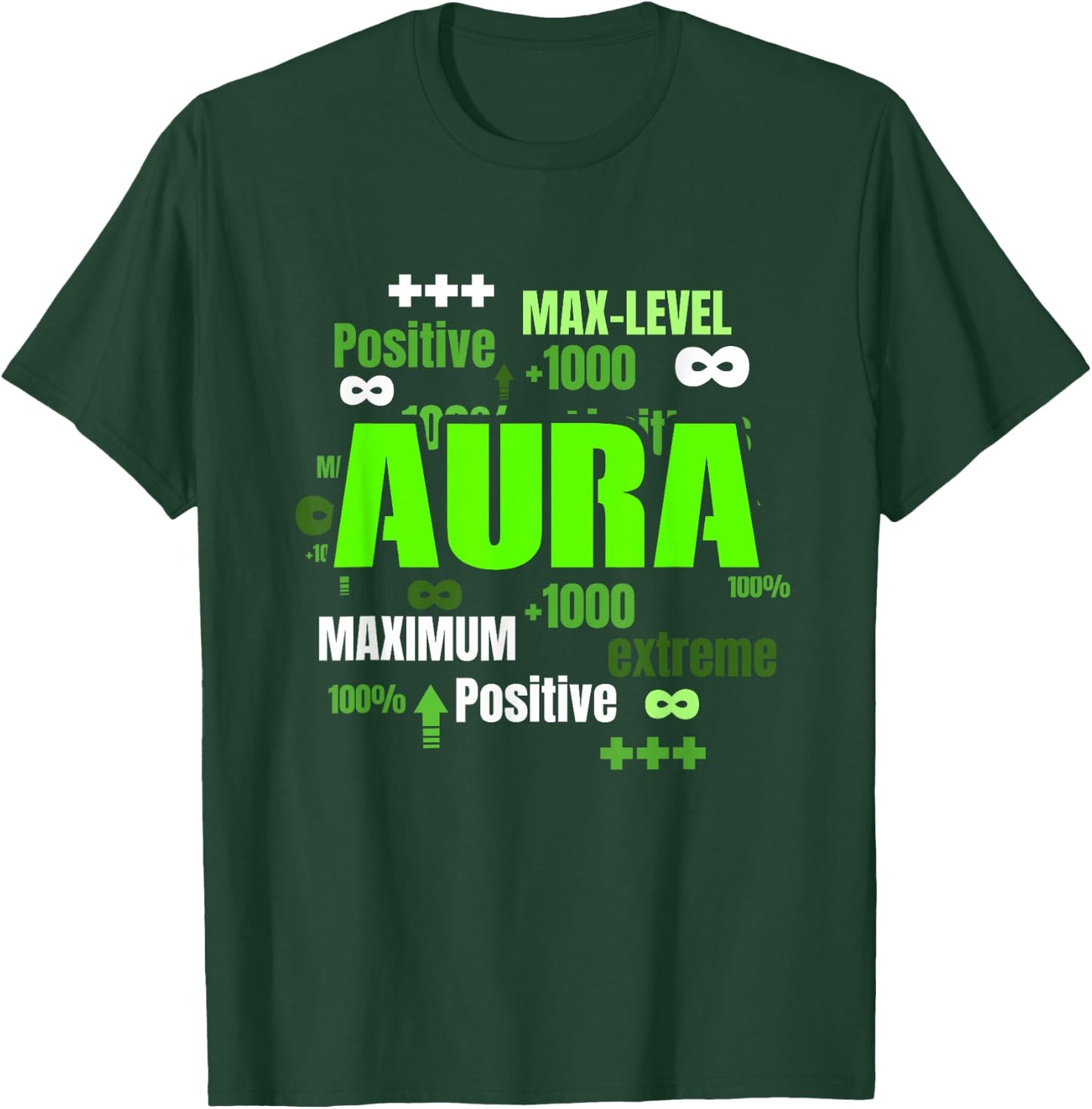 Green Max Aura Green Color Graphic T-Shirt - T-Shirt | Forest