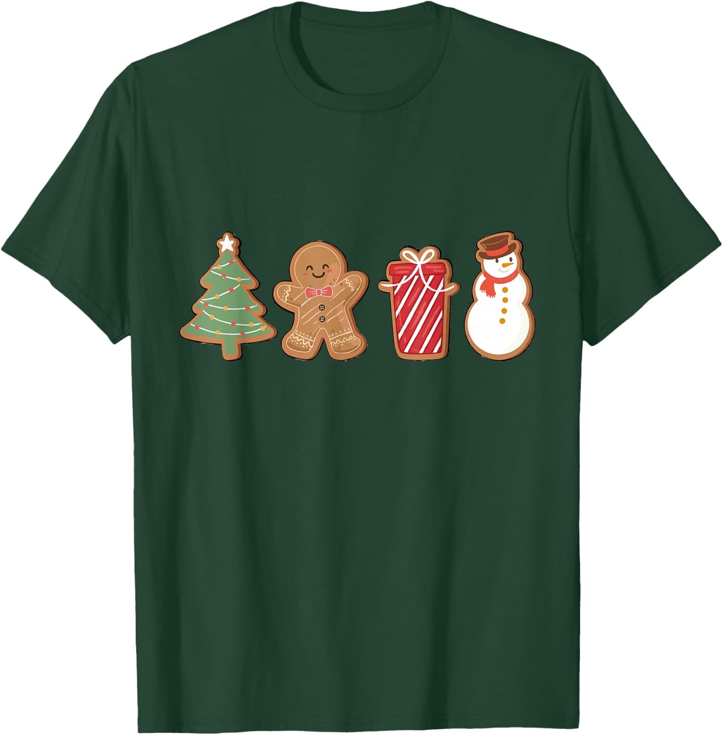 Merry Christmas Cookies Gingerbread Cookies Xmas Men T-Shirt - T-Shirt | Forest