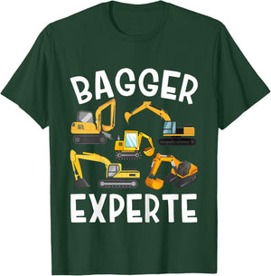 Children's Digger Boys Digger Expert Builder , black T-Shirt - T-Shirt | Forest
