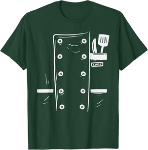 Chef Cooking Uniform Easy Lazy DIY Halloween Costume Boys T-Shirt - T-Shirt | Forest