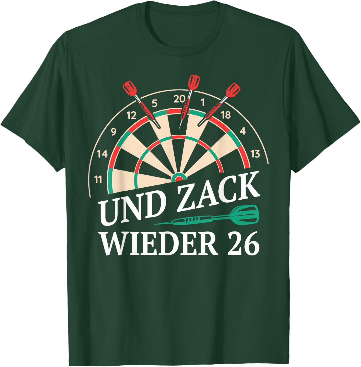 Dart and Zack Again 26 Darts Player Sarcasm , black T-Shirt - T-Shirt | Forest