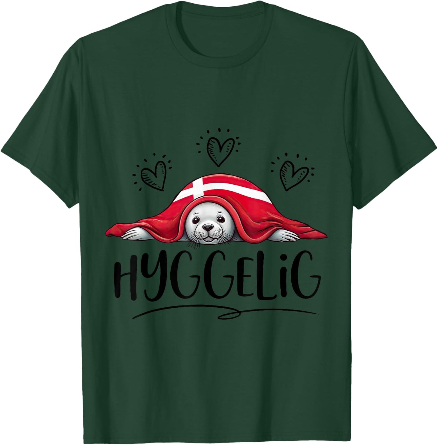HYGGELIG - HYGGE - Denmark - B , gray T-Shirt - T-Shirt | Forest