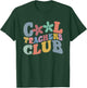 Funny Cool Teacher Club Shirt - Men's Adults Black X-Small Modern Club Collar Short Sleeve T-Shirt - T-Shirt | Forest