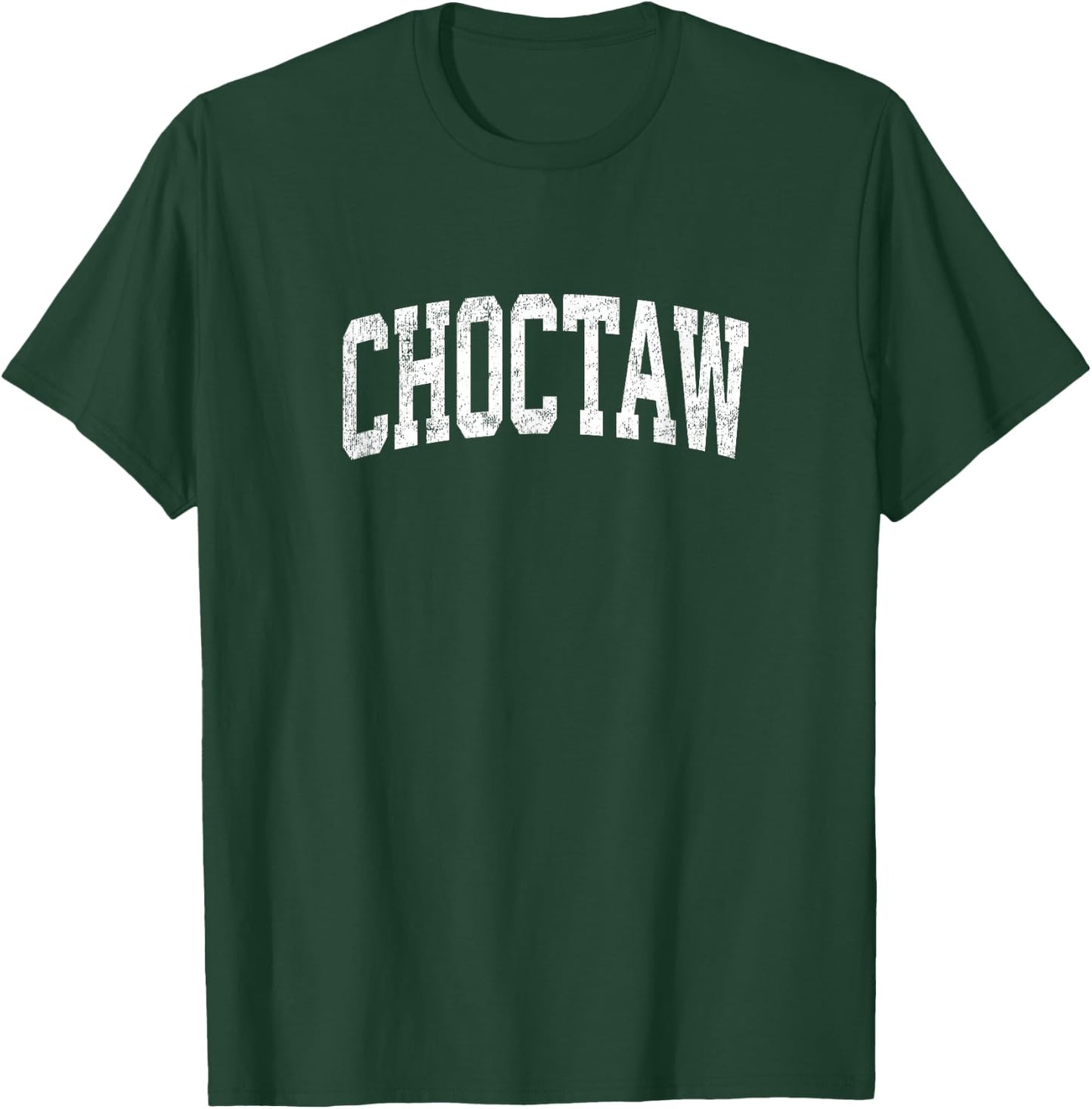 Choctaw Oklahoma OK Vintage Athletic Sports Design T-Shirt - T-Shirt | Forest