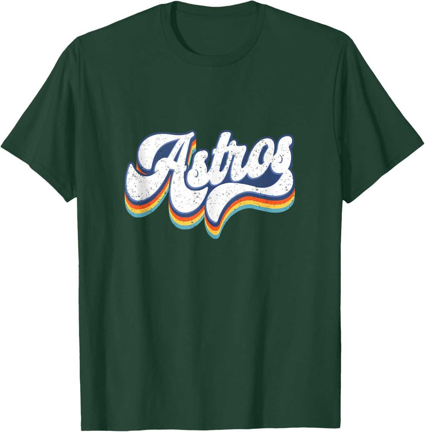 Vintage Astros Retro Style 70s 80s First Name T-Shirt - T-Shirt | Forest