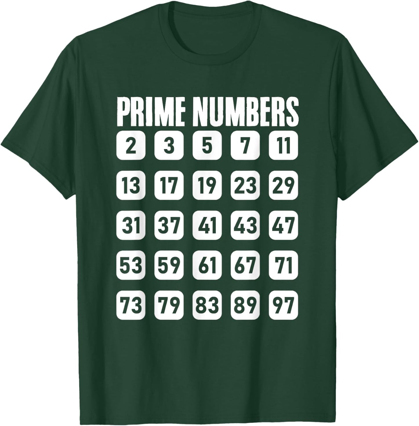 Math Prime Numbers Math Lovers Math Teacher Mathematician T-Shirt - T-Shirt | Forest