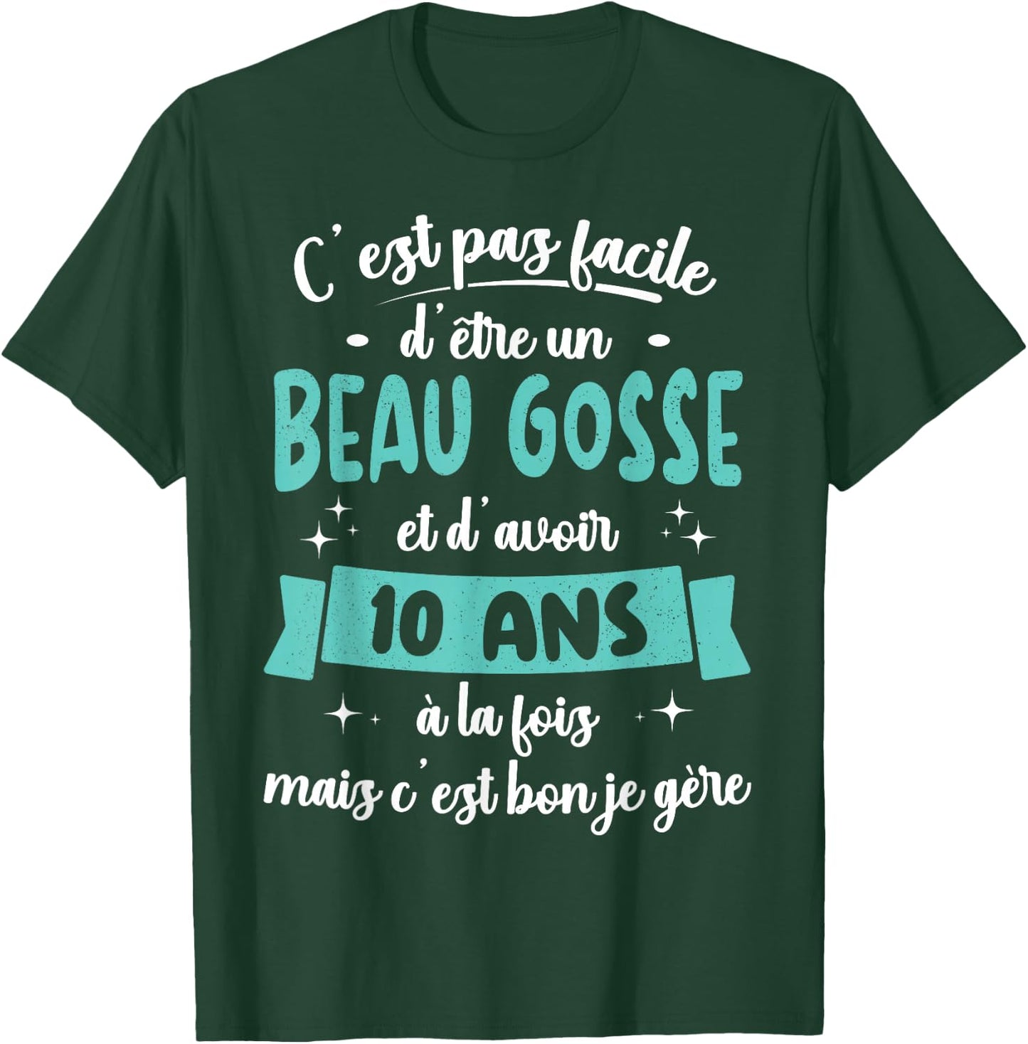 10 Years Birthday Gift Boy Beautiful Kid Gift T-Shirt - T-Shirt | Forest