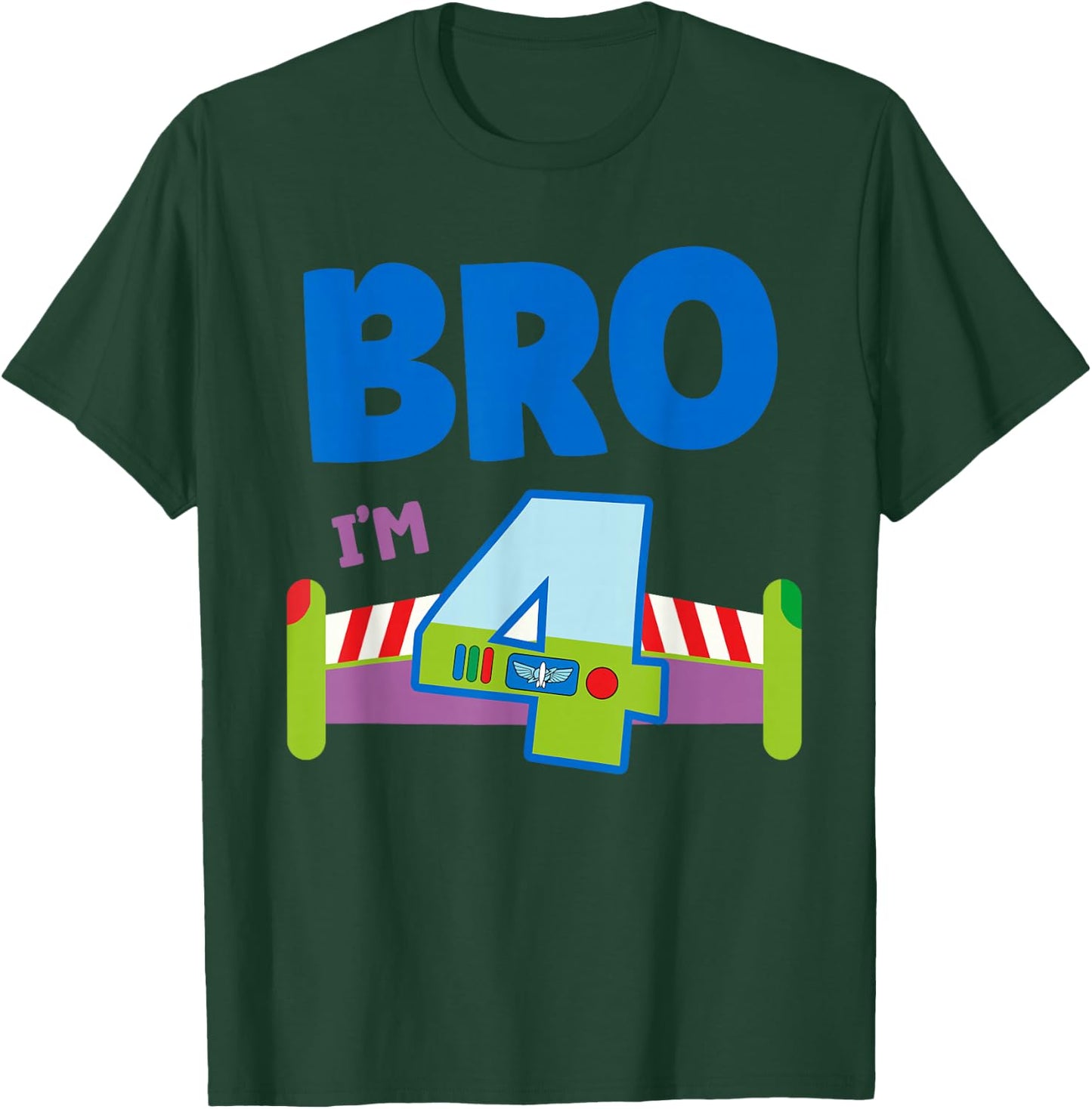 4th Birthday Boy Toy Lover Bro I'm 4 Year Old Story Party T-Shirt - T-Shirt | Forest