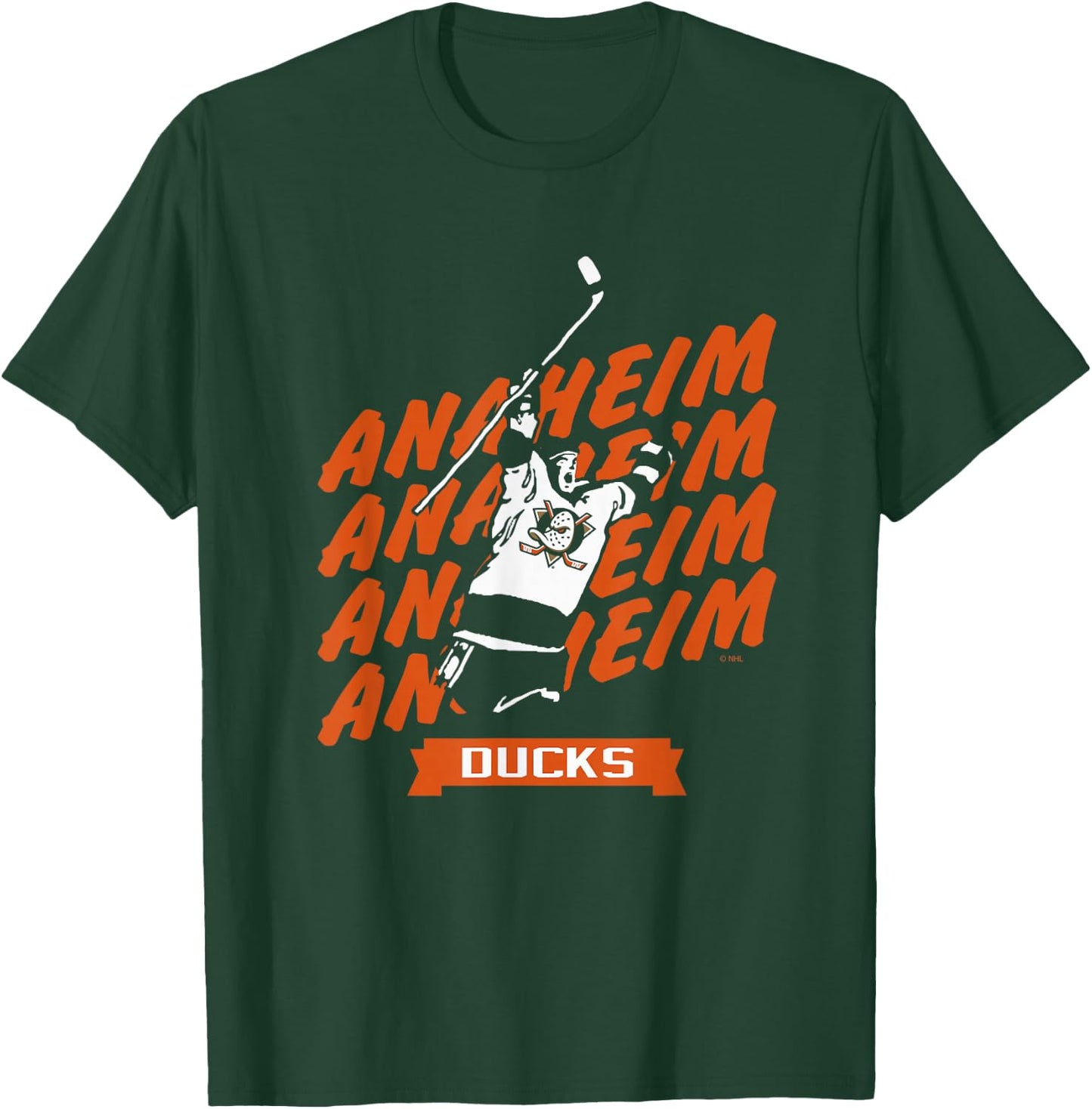 Anaheim Ducks Graffiti Black Officially Licensed T-Shirt - T-Shirt | Forest