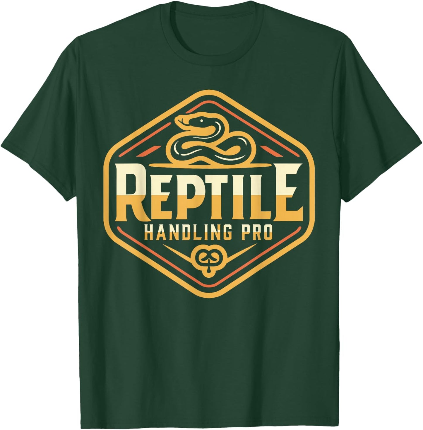 Reptile Handling Pro - Snake Handler - Reptile T-Shirt - T-Shirt | Forest