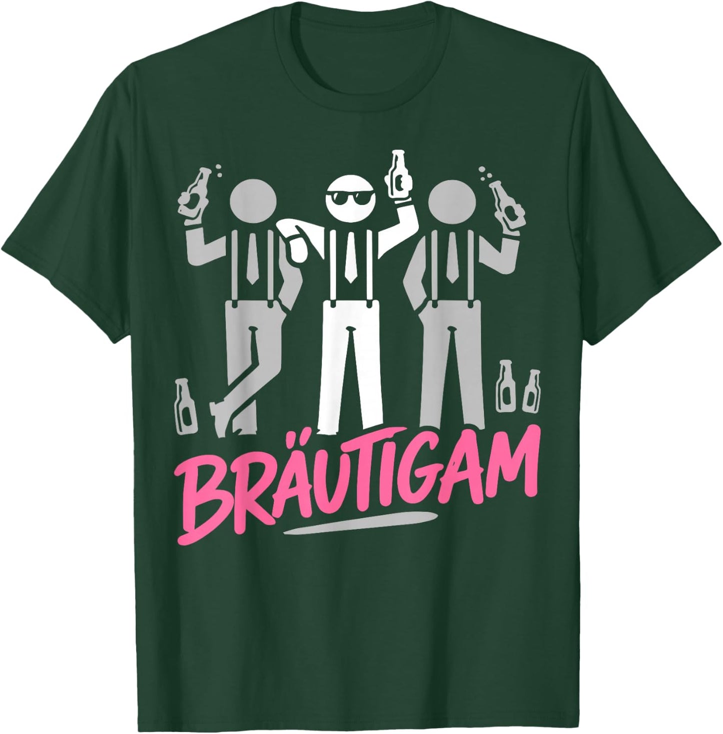 Bräutigam Junggesellenabschied Männer Poltern JGA T-Shirt - T-Shirt | Forest